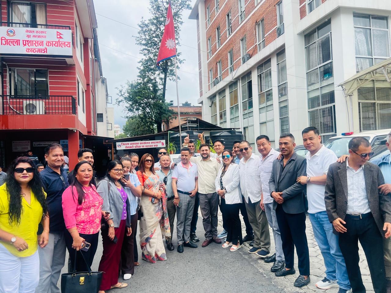 विधानविपरीत निर्णय सच्याउन लोकतान्त्रिक वैदेशिक रोजगार व्यवसायी एसोसिएसनको सिडियो कार्यालयसङ्ग माग