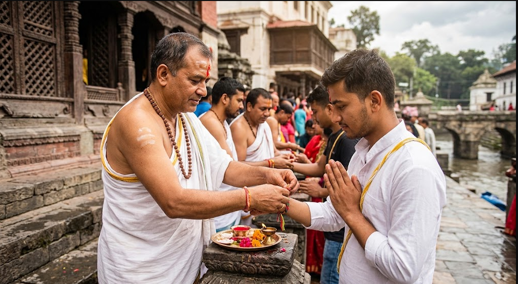आज जनै पुर्णिमा, हिन्दु धर्मालम्बीहरूले जनै फेरेर तथा डोरो बानेर मनाउँदै