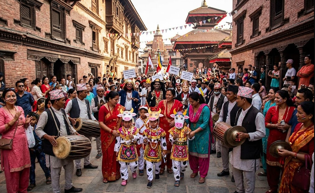 आज गाइजात्रा, यमराजको पुजा र बिभिन्न झाँकी प्रदर्शन गरी मनाइदैँ