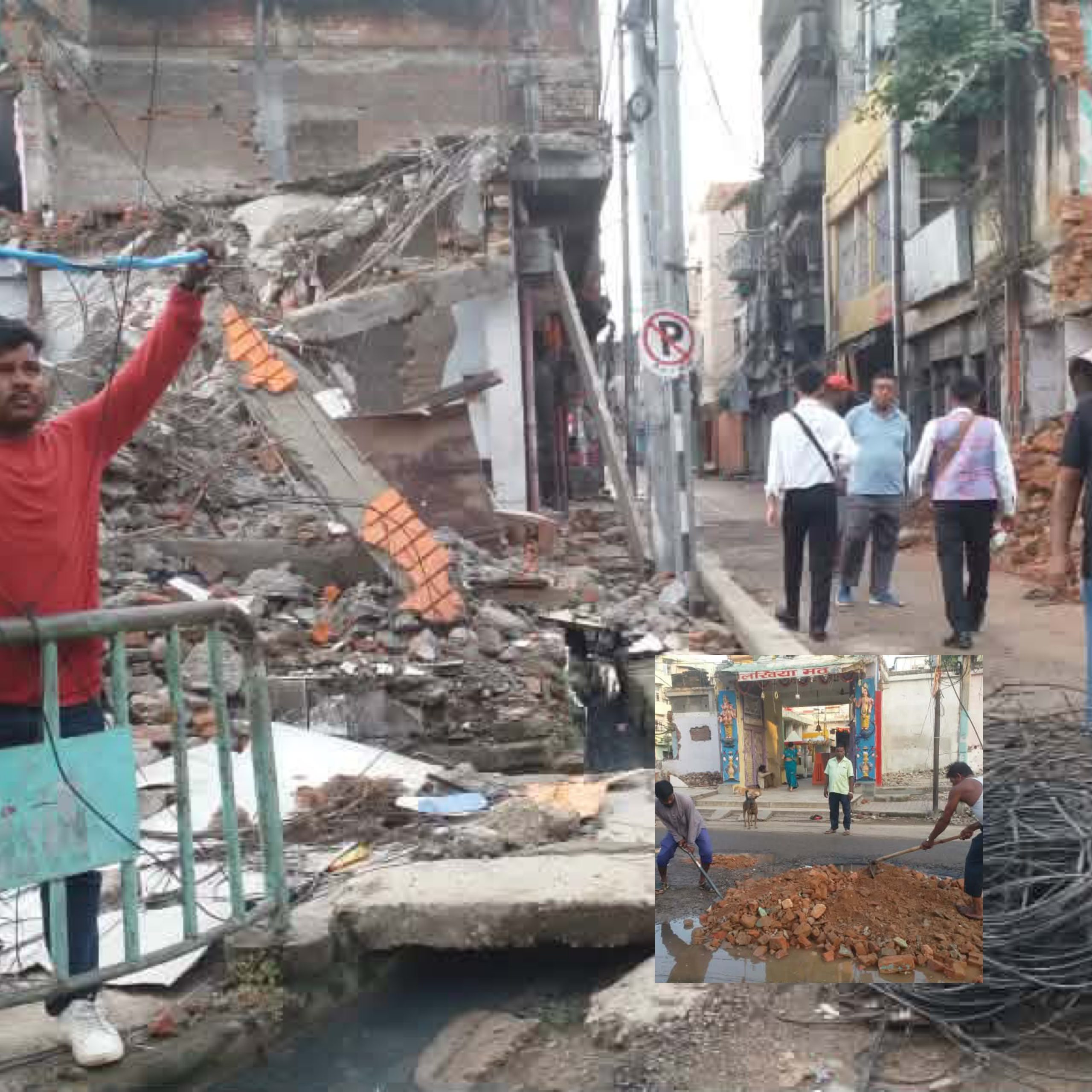 सडक विस्तारसँगै वीरगञ्जमा खाल्डाखुल्डी पुर्ने र अव्यवस्थित तार हटाउने काम तीव्र